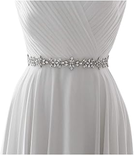 HONGMEI Rhinestone Bridal Belt Sash - Elegant Sparkling Wedding Dress Belt for Brides, Prom & Parties