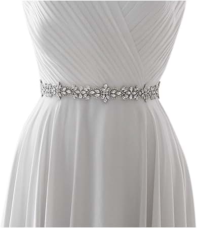 rhinestone belts for bridesmaid dresses HONGMEI Shiny Bridal Belt Sash Wedding Dress and Prom Gown Color:Khaki Cotton microcategory:Maxi Dresses This elegant belt will 2019 Fall Wedding Guest