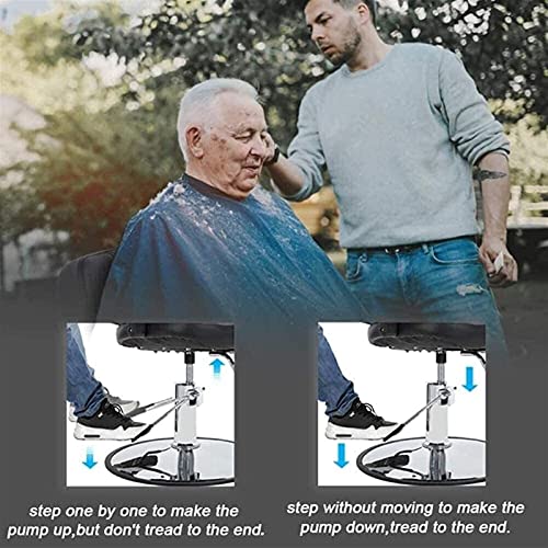 Salon Ligstoel, kappersstoel, salon, kapper, hydraulische kapper, salonstoel, kapsalon, professionele salon, tattoostoel voor salon beauty apparatuur (kleur: zwart + goud 1) - Image 7