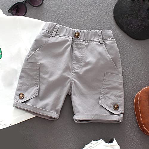 Moonker Toddler Baby Boys Cargo Shorts Solid Color Soft Light Summer Trendy Jogging Shorts Active Comfy Toddler3