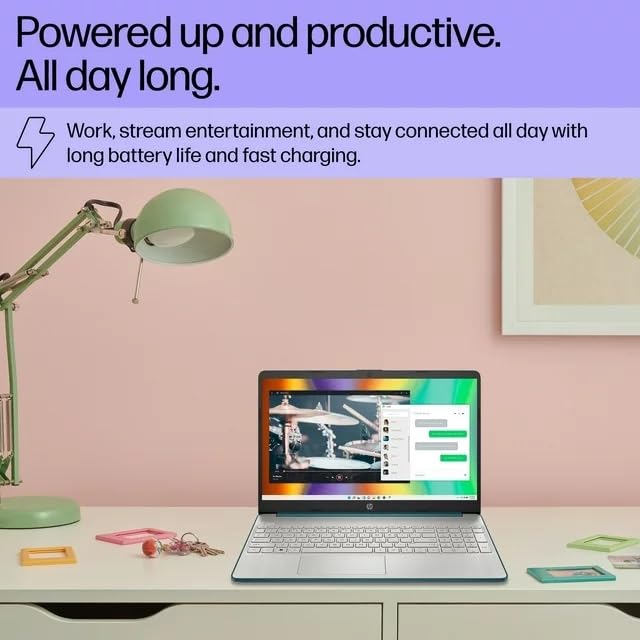 15 portátiles delgados en azul océano Intel i3-1115G4 hasta 4.1GHz 8GB RAM 256GB SSD 15.6in HD LCD Webcam WiFi HDMI Windows 11 (15-DY200-Renewed) 4