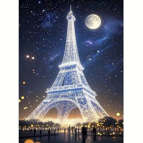 GEMOUJ Eiffel Tower Diamond Art Kit