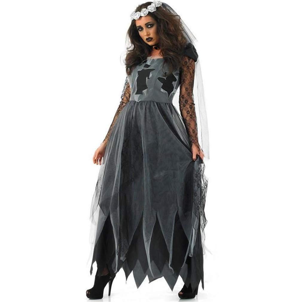 Ulalaza Disfraces de Mujer de Halloween Black Bat Fallen Angel Devil Vampire Witch Dress Accesorios de Cosplay Para Adultos — view 12