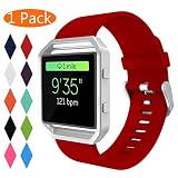 Paket beinhaltet: 1-Pack Speziell entworfene KingAcc Silikon Ersatzbänder für Fitbit Blaze. Hinweis: Fitbit Blaze Fitness Tracker ist nicht enthalten.