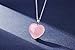 AD BeadsNatural Stone Charms Healing Stone Beads Pendants for Jewelry Necklace Making (Heart Rose Quartz -10pcs)
