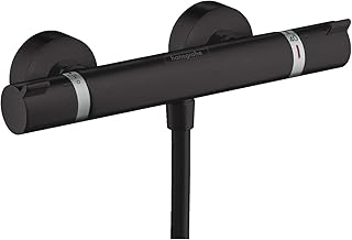 Hansgrohe Ecostat Termostato de ducha Ecostat Comfort visto, negro mate, 13116670