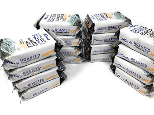 Kim's Roasted Seaweed (Nori) Snacks, Sea Salt (16 Packs). Usa Version #TOP3