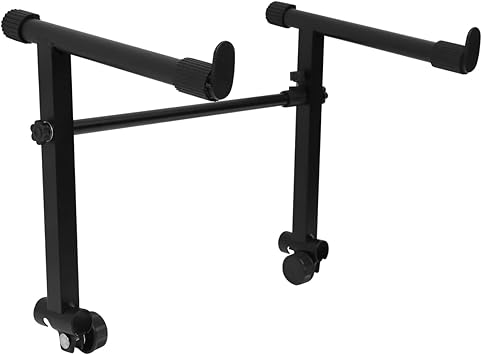 Vaguelly 1 Set of 2 Tier Keyboard Stand Second Tier Keyboard Stand Adjustable Width 45- 75cm/ 16.5- 29.5Inch Keyboard Stand Extension Iron Second Tier Keyboard Stand