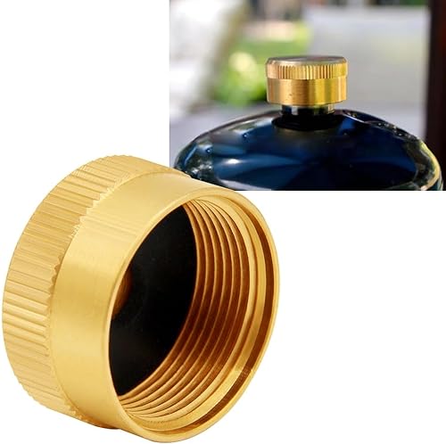Miniatura 2 de 5 tapas de botella de propano de latón macizo adecuadas para todos los tapones de tanque de recarga de gas de 1 libra sellados