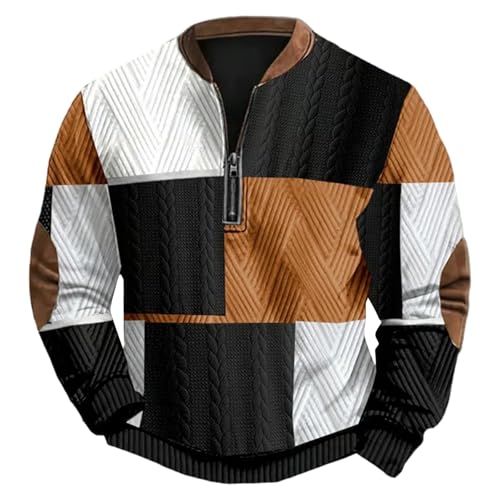 Sweat zippé homme en tissu épais doux pour affronter le froid avec un style décontracté