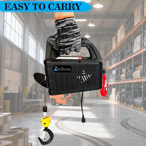 Zoihanx 3-in-1 Electric Hoist Winch,1100Lbs Portable Winch with Wire and Wireless Remote Control, 328FT Wireless Remote Control Range,for Garage, Factory, Warehouse, Balcony by Zoihanx - Used condition - Image 7