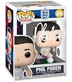 Phil Foden #86 England Facsimile Signed Reprint Laser Autographed Funko POP! Soccer Figurine with Protector Case