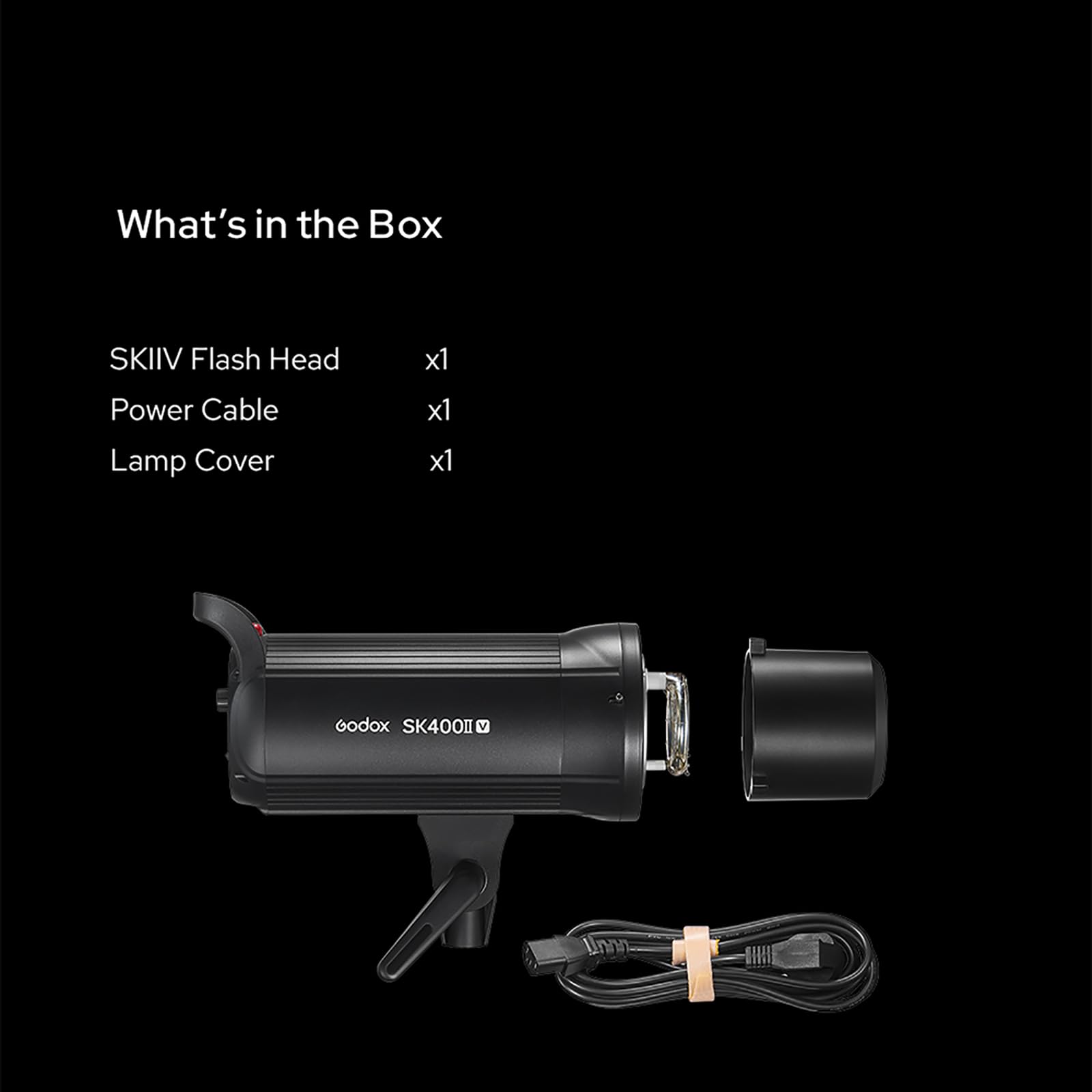Godox SK400II-V SK400IIV Professional Upgrade Studio Flash, 5600K Built-in Godox 2.4G Wireless X System 400W Studio Flash