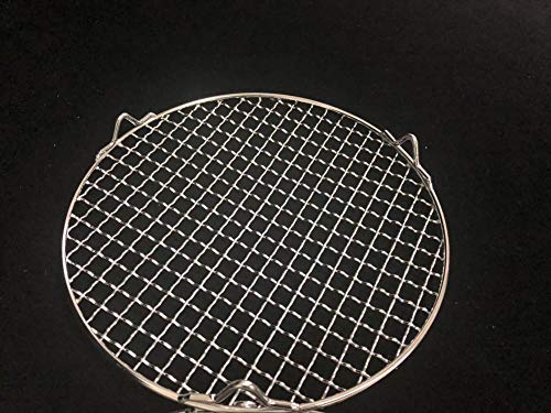 GangKun Acciaio Inossidabile 304, griglia a Rete, Rete più Piedini, Tondo, per Uso domestico-33 cm di Diametro, 2 cm di Altezza