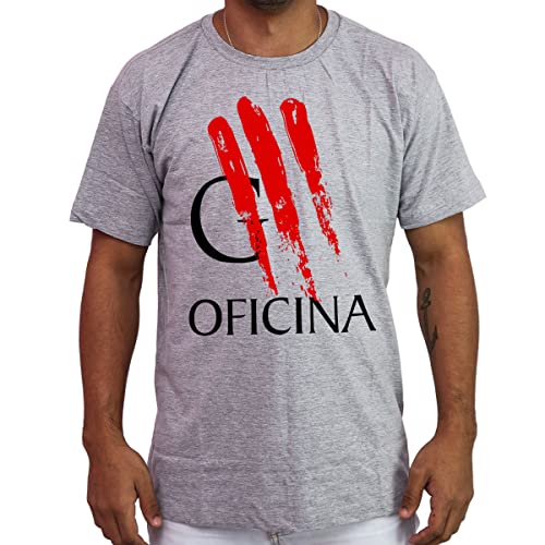 Camiseta Masculina Evangélica Oficina G3 - Algodão Cor:Cinza;Tamanho:P