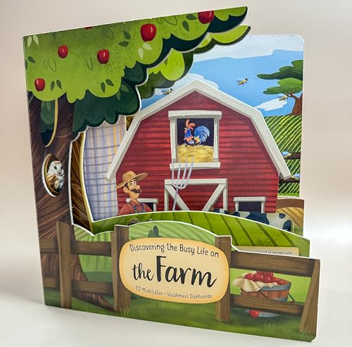 Discovering the Busy Life on the Farm (Happy Fox Books) Board Book Teaches Kids Ages 3-6 About Farming Life, Exploring with Each Page, plus Educational Facts and Vocabulary Words (Peek Inside)