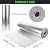 Reflective Insulation Roll 23.6inch x 10Ft Double Bubble Reflective Aluminum Foil Wrap Insulation Sheet Thermal Shield Radiant Barrier for Winter RV Window Thermal Cold Insulation Summer Heat - Silver