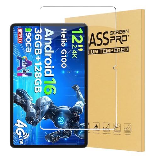 �y1���Z�b�g�zFor DOOGEE TAB G6PRO �t�B���� 12�C���` �^�u���b�g �Ή� �K���X�t�B���� �yHASADEDE�z�����x�^�b�` ���{���Ɏq�� �����ߗ� �h�� �ϖ� �d�x9H �w��h�~ �C�A�h�~ �ϏՌ� �\��t���ȒP ������U�h�~ �����K��