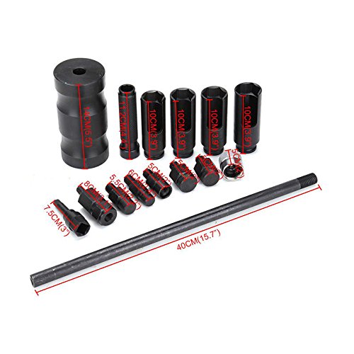 Diesel Injector Extractor Puller With Common Rail Adaptor Slide Hammer Removal Tool Kit #TOP5