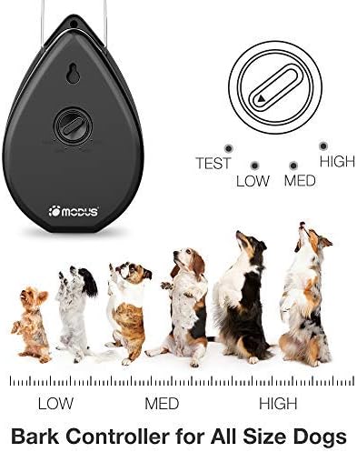 MODUS Anti Barking Device Bark Control Device with 4 Adjustable Ultrasonic Volume Levels, Automatic Ultrasonic Dog Bark Deterrent, Indoor Bark Box Safe, Suitable Dogs