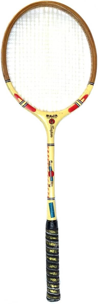 Ball Badminton Wooden Racket Raja Super