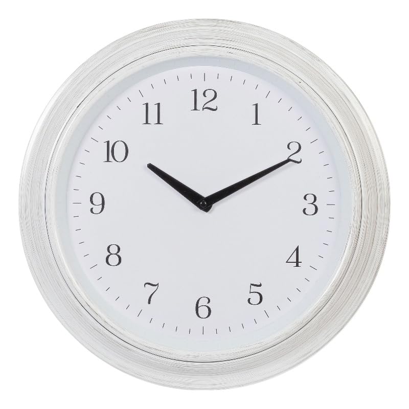 Pemberly Row Contemporary 16 inches Vintage Round Wall Clock