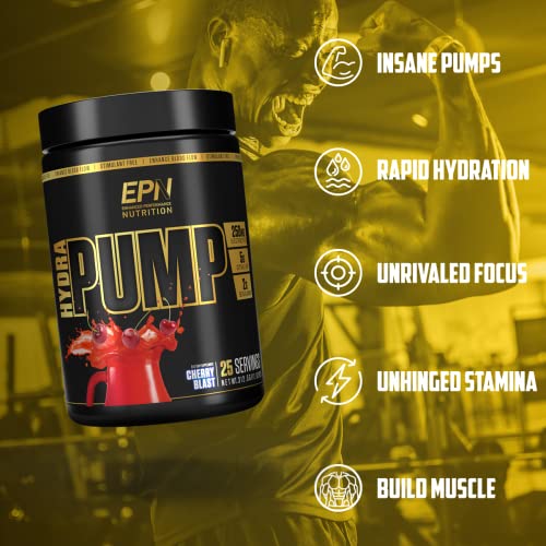 HydraPump 1 New Stim Free Pre Workout Powder w/ Nitric Oxide Booster