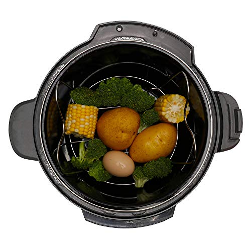 Steamer Rack Trivet With Handles Compatible With Instant Pot Accessories 6 Qt 8 Quart, Pressure Cooker Trivet Wire Steam Rack, Great For Lifting Out Whatever Delicious Meats & Veggies You Cook #TOP3