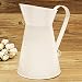 RETYLY Vintage Tall Shabby Chic Cream Jarrón de Esmalte Jarra Jarra Boda...