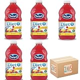 2MS Box with 5 Pack Ocean Spray Diet Lemonade Juice Plastic Bottle 64 fl oz