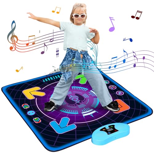 Eygood Alfombras de Baile con música, 3 Juegos Modos Alfombra Baile Niñas, Regalo Juguetes de cumpleaños de Navidad para niños y niñas de 4 5 6 7 8 9 10+ años