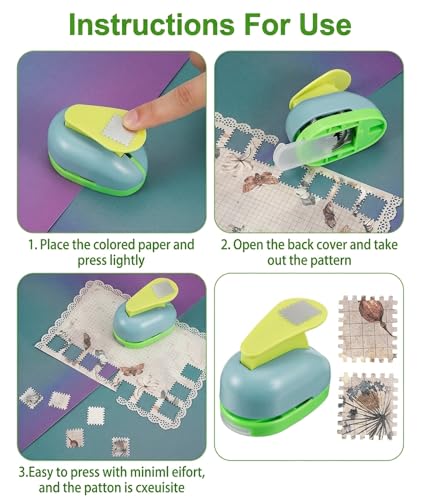 Image of Stamp Punch Tool for Crafting and Scrapbooking