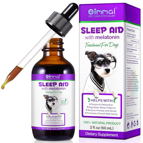 OBNOSWLPJMN Melatonin for Dogs - Dog Melatonin - Dog Melatonin for Small Dogs - Cat Melatonin - Anxiety & Stress Relief - Promote Relaxation & Deep Sleep for Cat & Dog