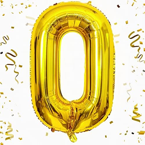 Rose Gold 1 Balloons, 40 Inch Giant Helium Foil Number 0-9 for Girls, Self Inflating Digit 1st Birthday Balloon for Women Anniversary Baby Shower New Year Engagement Party Decorations Supplies