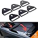 GPCA - Tie Down Metal D-Plates/D-Buckles, Easy-to-Install Truck Tie Downs, Compatible with Cargo Cover Mounts, Heavy-Duty Jeep Wrangler Accessories for 4xe, JL, JT, JK, TJ and More, 3mm, 6 Packs