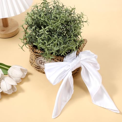 White Silk Feeling Scarf for Women, 23.6 Inch Square Head Scarves Satin Bandana Retro Purse Scarf for Handbags Neck Scarves for Costume Accessory3