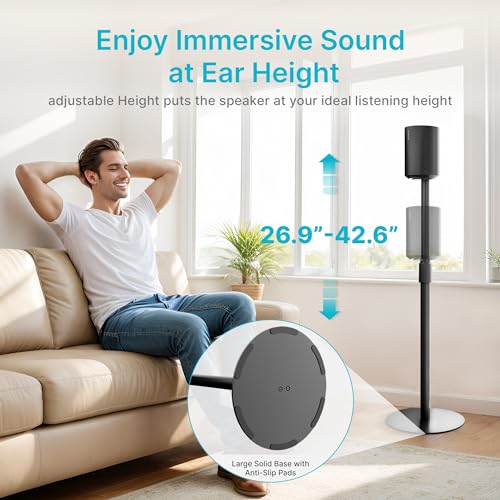 image for PEGZONE Speaker Stands Compatible with SONOS Era 300 and Era 100, Heig