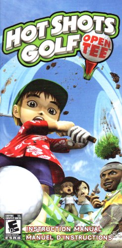 Hot Shots Golf - Open Tee Psp Instruction Booklet (Sony Play Station Portable Manual Only - No Game) Pamphlet - No Game Included #TOP14