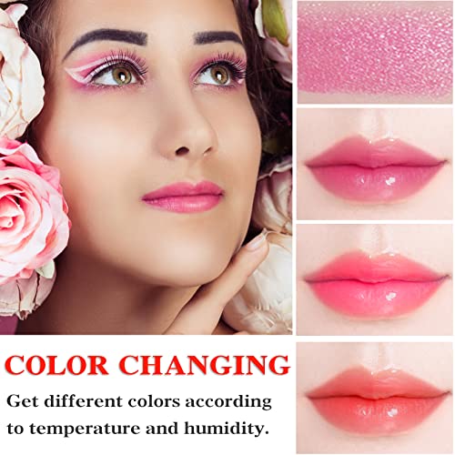 Wyblzpxz 2Pcs Clear Crystal Flower Jelly Lipstick,Ph Magic Temperature Color Changing Lipstick,Lip Gloss,Long Wear Nutritious Tinted Lip Balm,Moisturizing Lip Stick Makeup Set （Set C） #TOP4