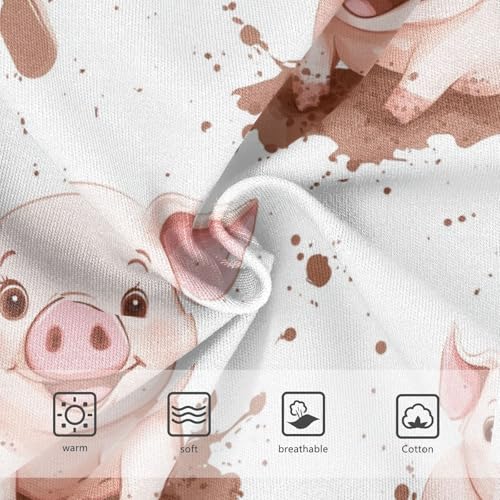 Wusikd Cute Pig Girls' Underwear Cotton Girls Briefs Soft Toddler Underwear 2T3