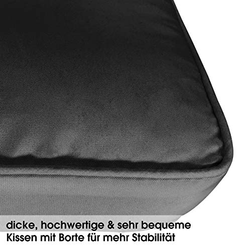 BRAST® XXL Gartenmöbel Lounge Set Alu | 4-12 Personen viele Modelle & Farben | inkl. extra Dicke Kissen | TÜV geprüft | Outdoor Loungemöbel Sitzgruppe Essgruppe Garnitur | Dreams Grau – Bild 4