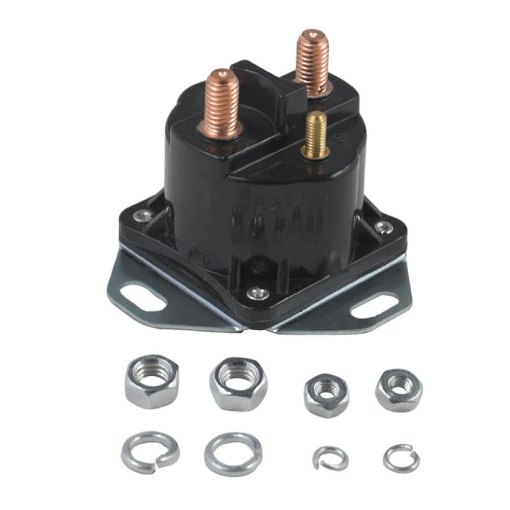 Roqxuzezt Onecolor Starter Solenoid 584128 985063 Compatible With Omc Outboard Engine 2.3L 3.0L 4.3L 5.0L 5.7L 7.4L 7.5L 1987-1993