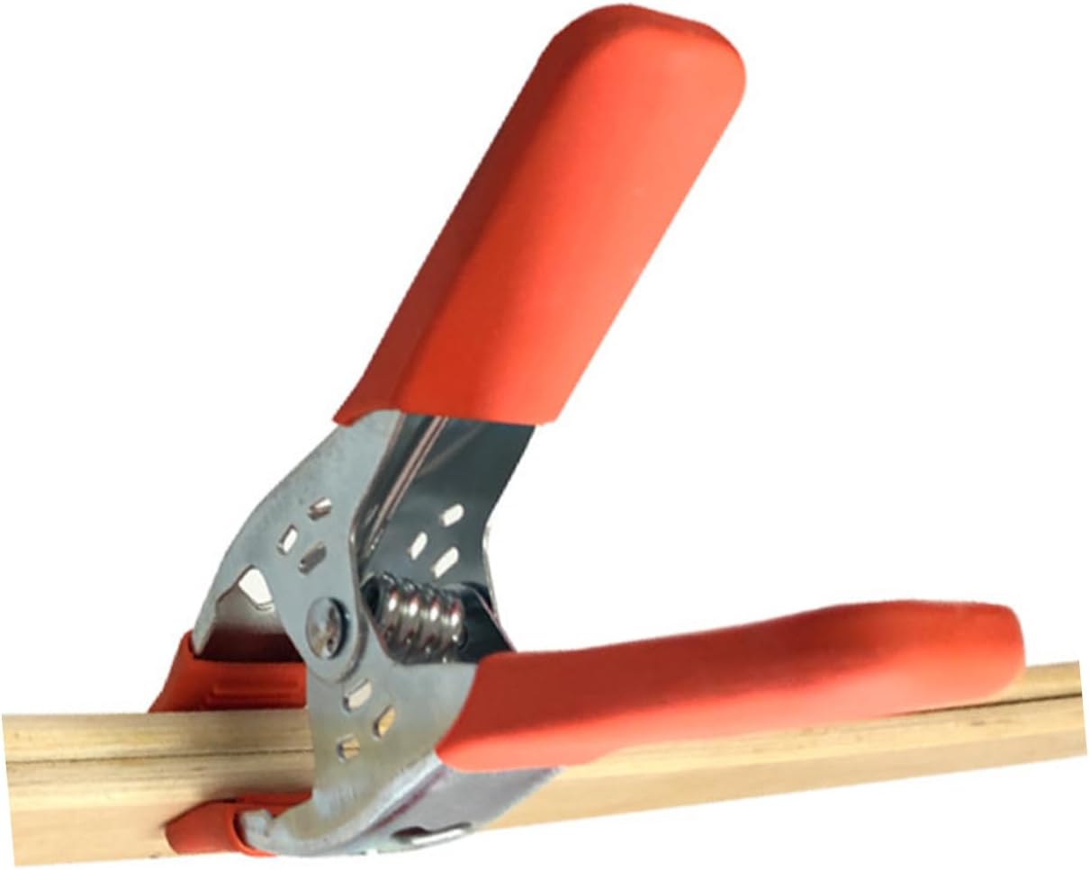 PRETYZOOM Heavy Duty Metal Spring Clamps Woodworking Clip Carpentry Fixing Clamp Red Multipurpose Tool