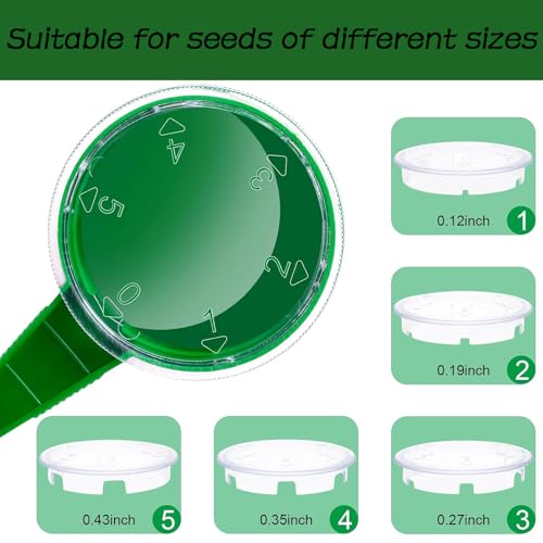 SURALIN 4er-Pack Aussaat-Saatgutspender, Aussaathilfe, Saatgutspender, Dusch-Säwerkzeug, Saatmaschine, Kunststoff-Saatgutverteiler