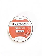 25 Meters JOHNSON Red Transparent Hair Patch Tape for Men | Waterproof & Low Residue Wig Tape Roll | Invisible Adhesive for Lace & Skin Base | Short-Term Hold Hair System Tape