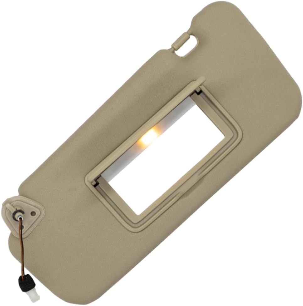 Left Side Car Sun Visor, Compatible with Nissan Murano 2009-2014, Replaces 96401-1AA1B, 96401-1AA1A, ‎EZ 4130, NHILESSV022, Gray Left
