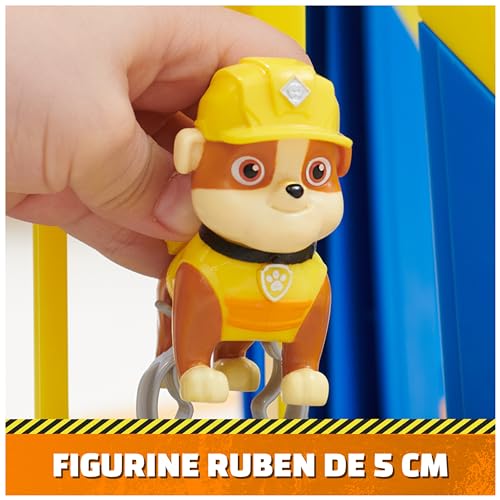 Ruben & Compagnie - Brico Park - Grue de Chantier Interactive - Véhicule Figurine Ruben Et Compagnie À Collectionner - Avec Sable Magique Kinetic Sand - Pat Patrouille Jouet - Jouet Enfant 3 Ans et +