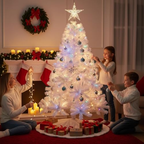 10ft/3m Alaskan Pine White Artificial Christmas Tree Bushy 1934 Tips Xmas Home Decorationations Decorations