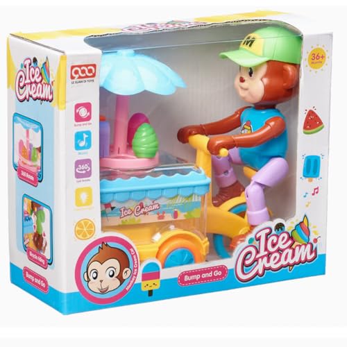 Image of Musical Ice Cream MonkeyToy for Kids, Boys and Girls