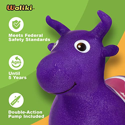 Waliki Bouncy Horse Hopper | Benny The Jumping Bull Inflatable Hopping Pony For Toddlers #TOP1